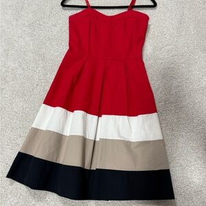 Venus Colorful Striped A-Line Dress